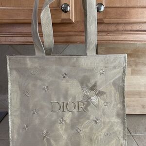 Dior Metallic Gold Star Tote